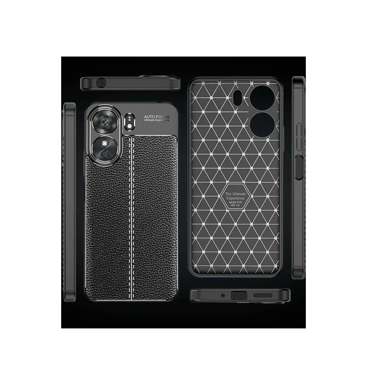 Newface Xiaomi Redmi 13C Kılıf Auto Focus Kapak - Siyah — görsel 6