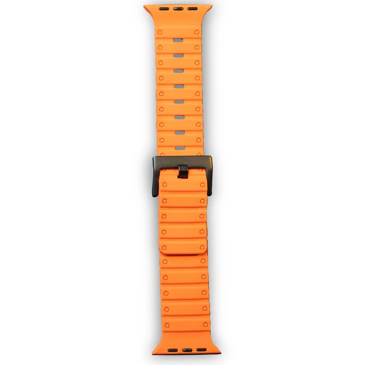 Newface Apple Watch 42mm Magnus Mıknatıslı Silikon Kordon - Turuncu