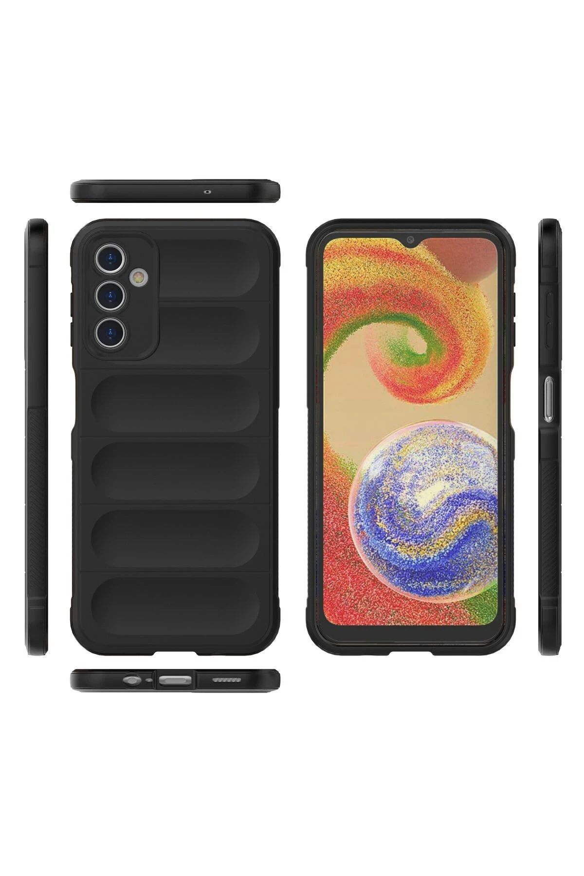 Newface Samsung Galaxy A14 4G Kılıf Optimum Silikon - Siyah — görsel 3