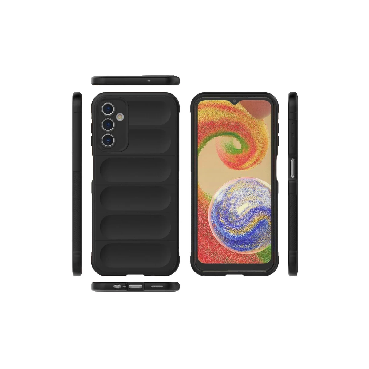 Newface Samsung Galaxy A14 4G Kılıf Optimum Silikon - Siyah — görsel 7