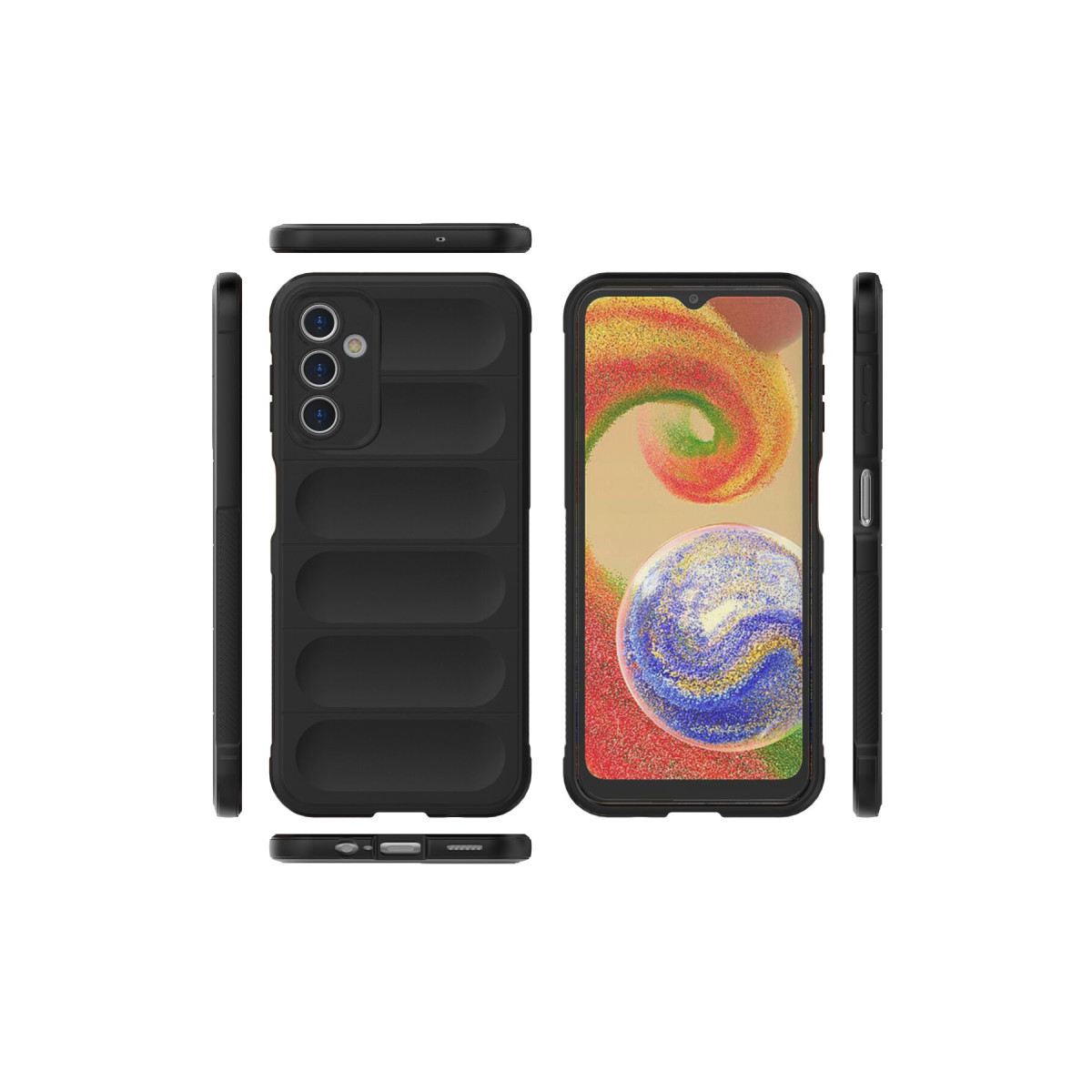 Newface Samsung Galaxy A14 4G Kılıf Optimum Silikon - Siyah — görsel 11