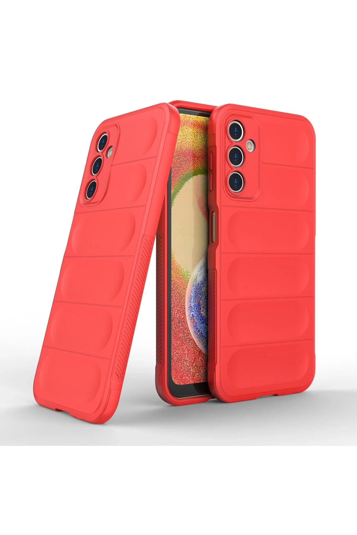 Newface Samsung Galaxy A14 4G Kılıf Optimum Silikon - Kırmızı