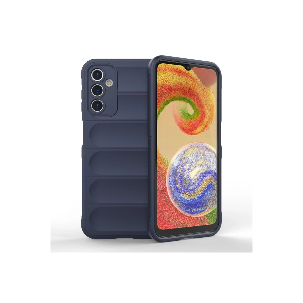 Newface Samsung Galaxy A14 4G Kılıf Optimum Silikon - Lacivert