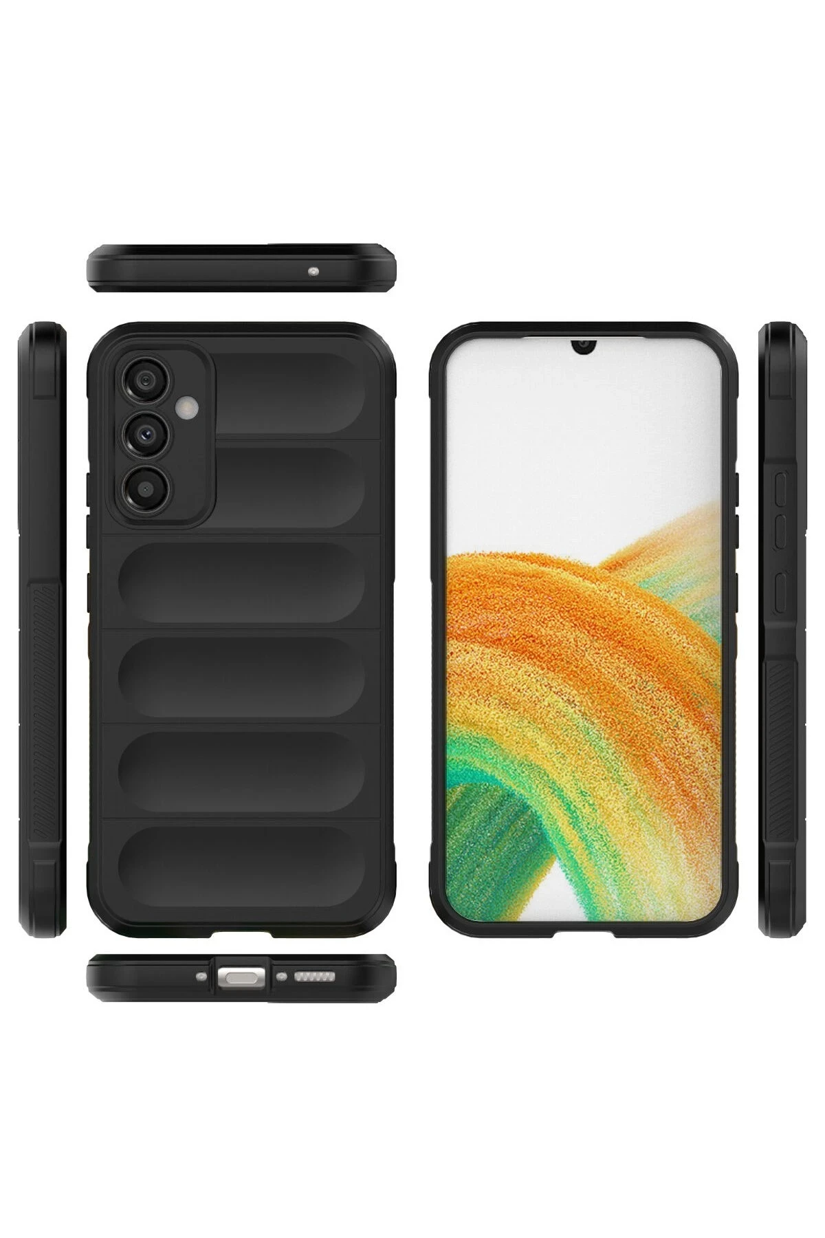 Newface Samsung Galaxy A34 5G Kılıf Optimum Silikon - Siyah — görsel 2