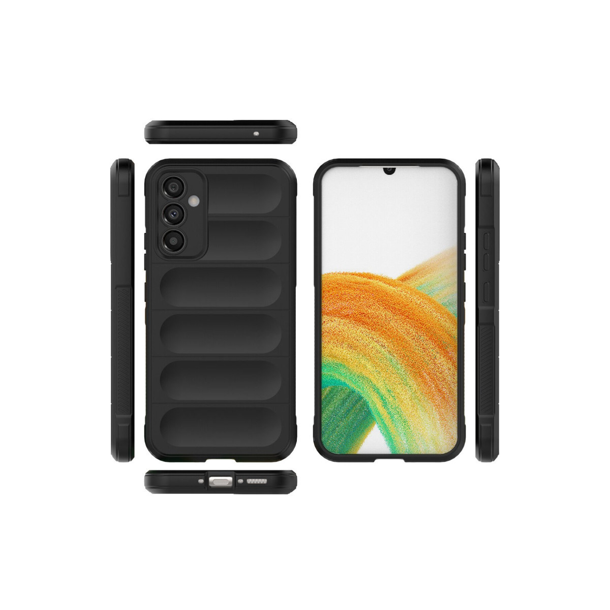 Newface Samsung Galaxy A34 5G Kılıf Optimum Silikon - Siyah — görsel 10