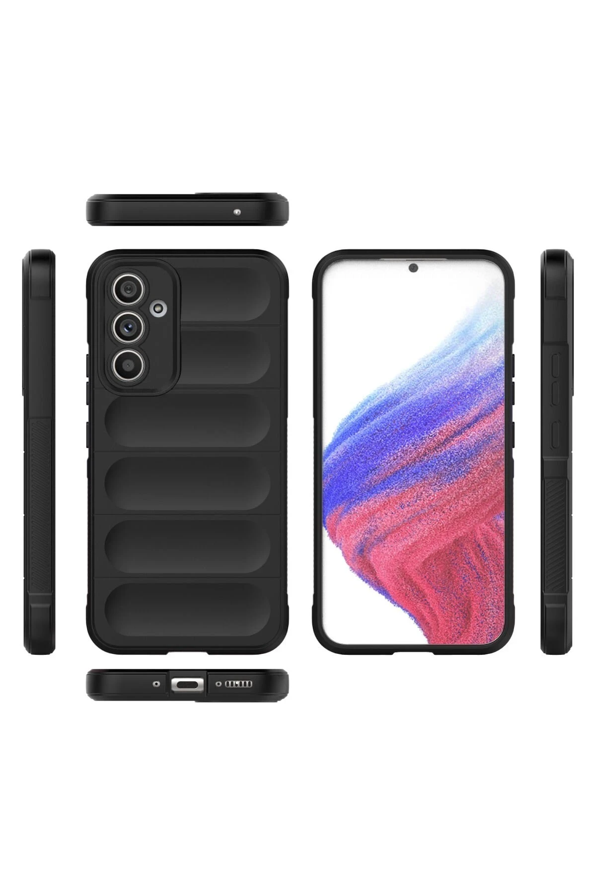 Newface Samsung Galaxy A54 5G Kılıf Optimum Silikon - Siyah — görsel 3