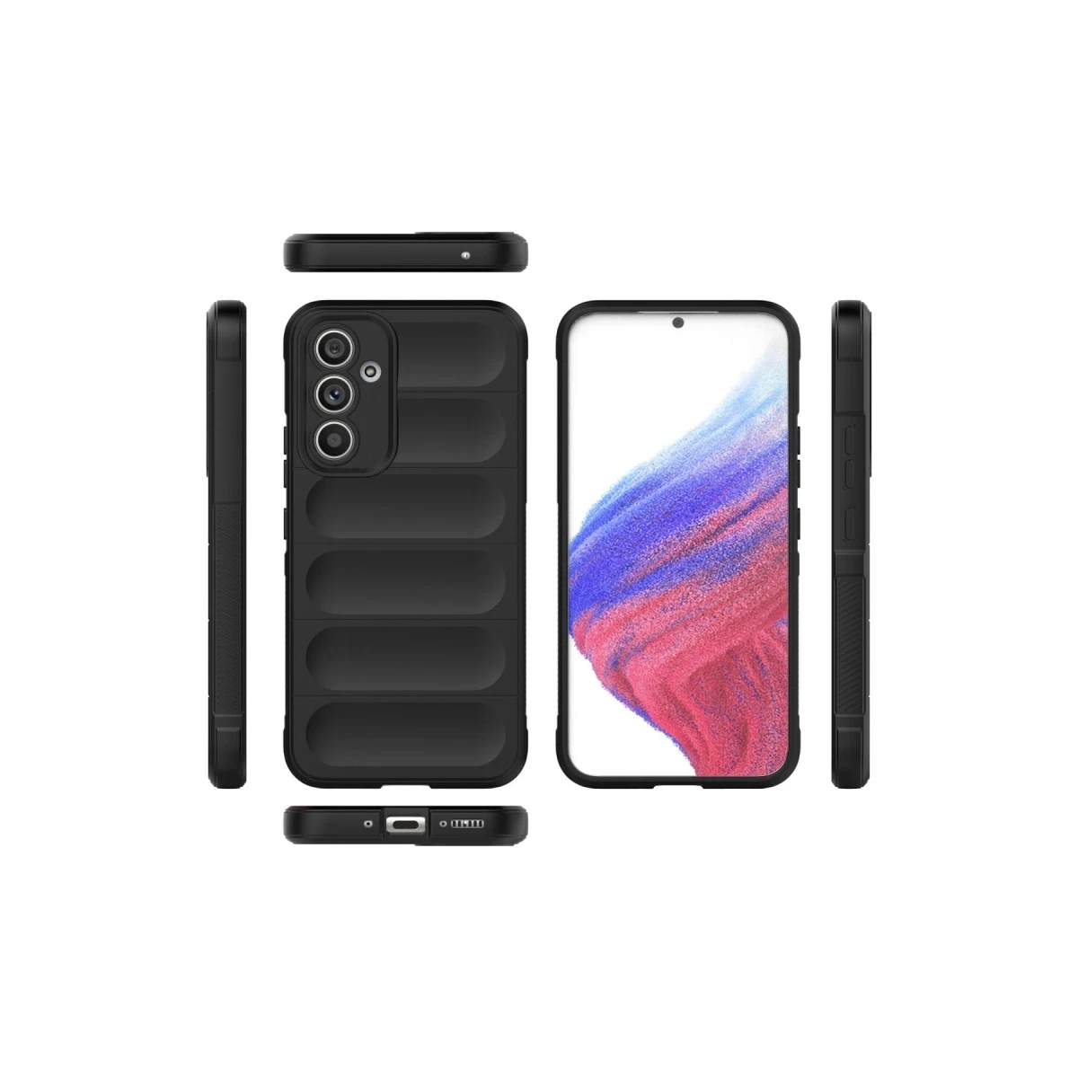 Newface Samsung Galaxy A54 5G Kılıf Optimum Silikon - Siyah — görsel 7