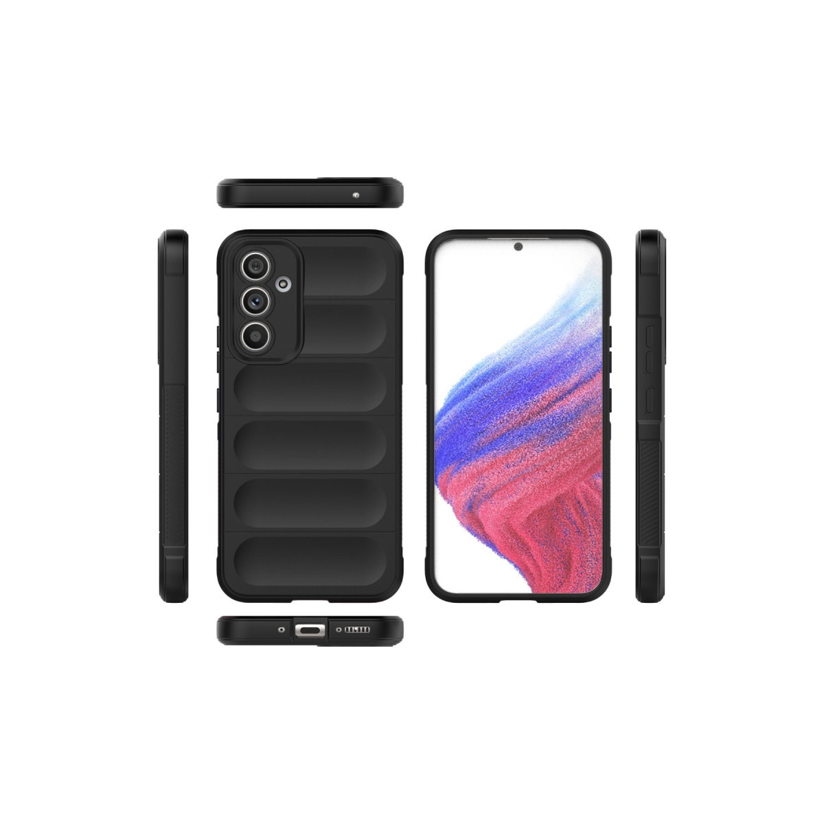 Newface Samsung Galaxy A54 5G Kılıf Optimum Silikon - Siyah — görsel 11