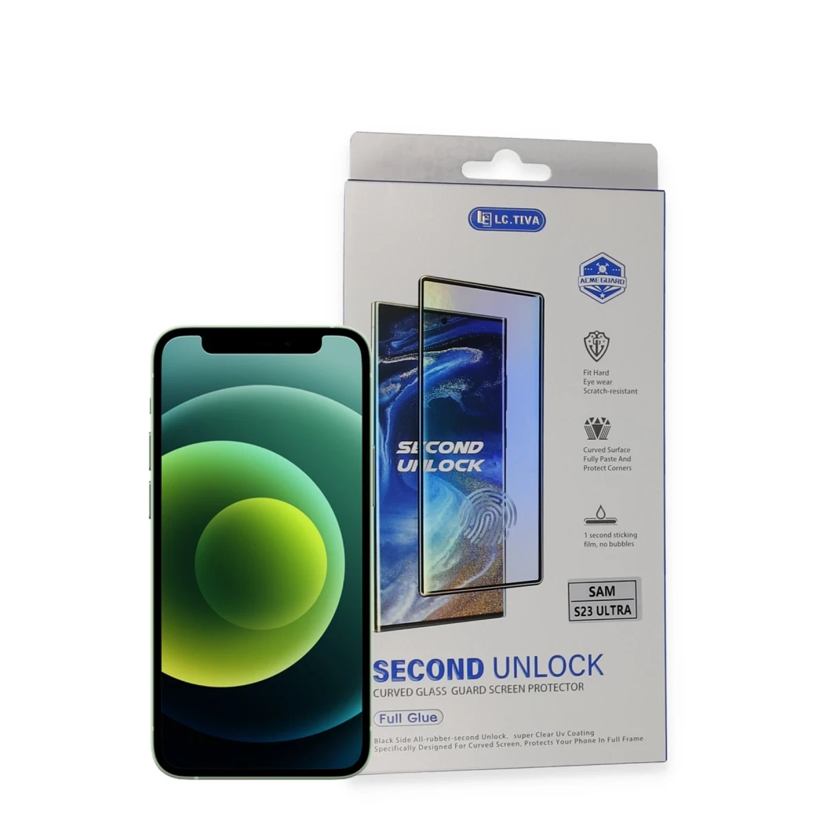 Newface Samsung Galaxy S23 Ultra Durable Full Glue Curved Cam — görsel 5