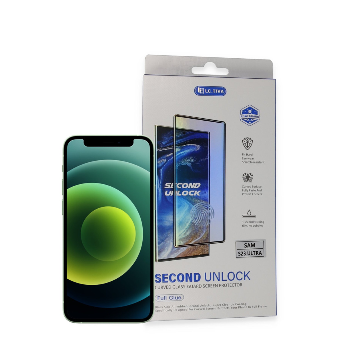 Newface Samsung Galaxy S23 Ultra Durable Full Glue Curved Cam — görsel 9
