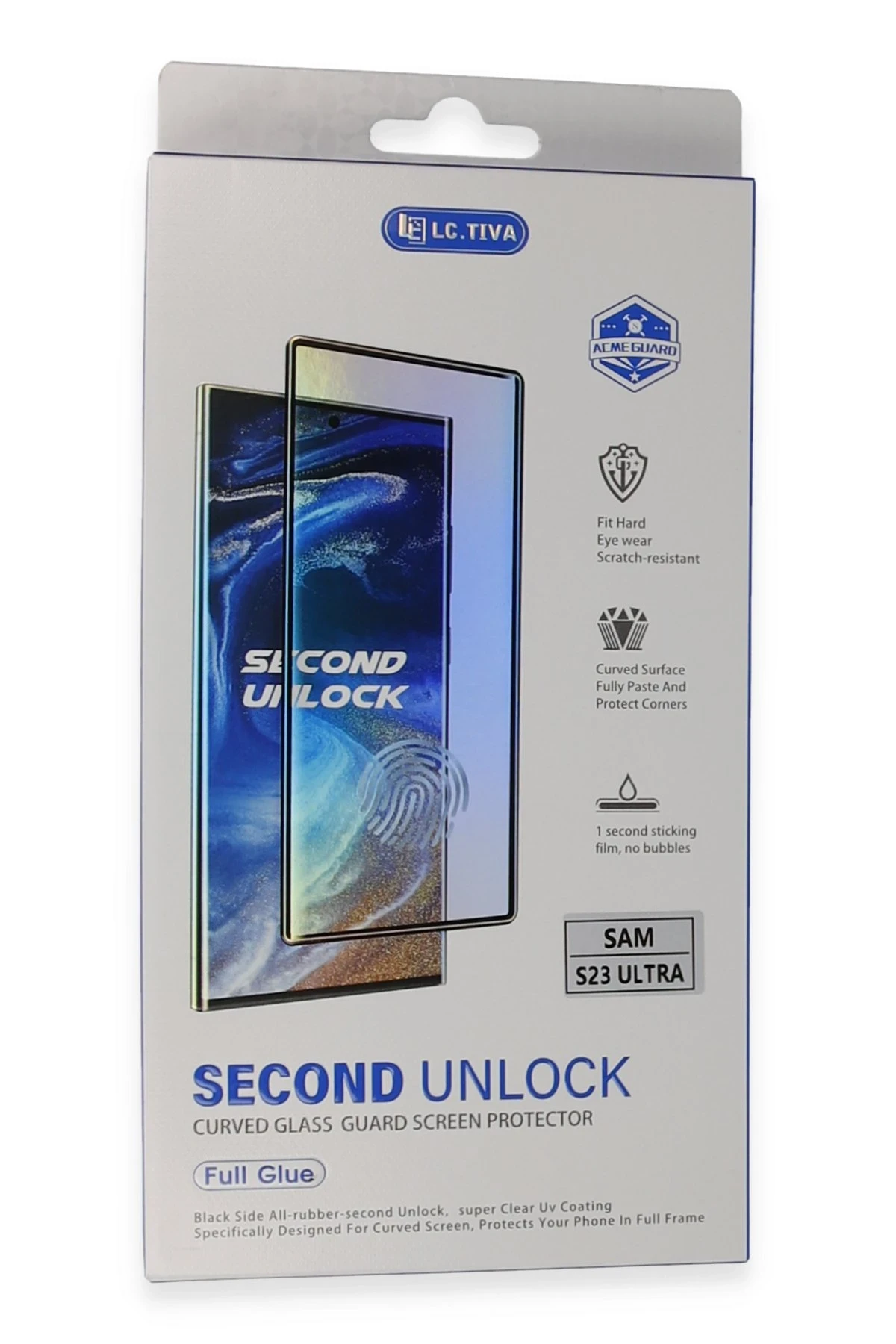 Newface Samsung Galaxy S23 Ultra Durable Full Glue Curved Cam — görsel 2