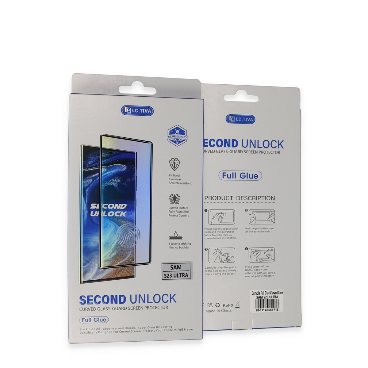 Newface Samsung Galaxy S23 Ultra Durable Full Glue Curved Cam — görsel 12