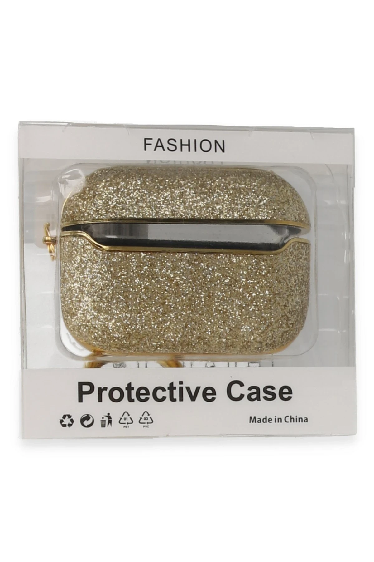 Newface Airpods Pro (1.nesil) Spell Simli Kılıf - Gold