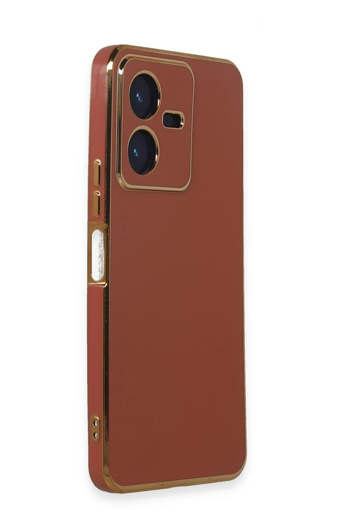 Newface Vivo Y22 2022 Kılıf Volet Silikon - Kırmızı