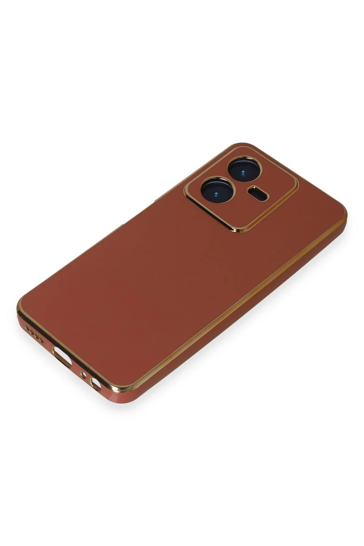 Newface Vivo Y22 2022 Kılıf Volet Silikon - Kırmızı