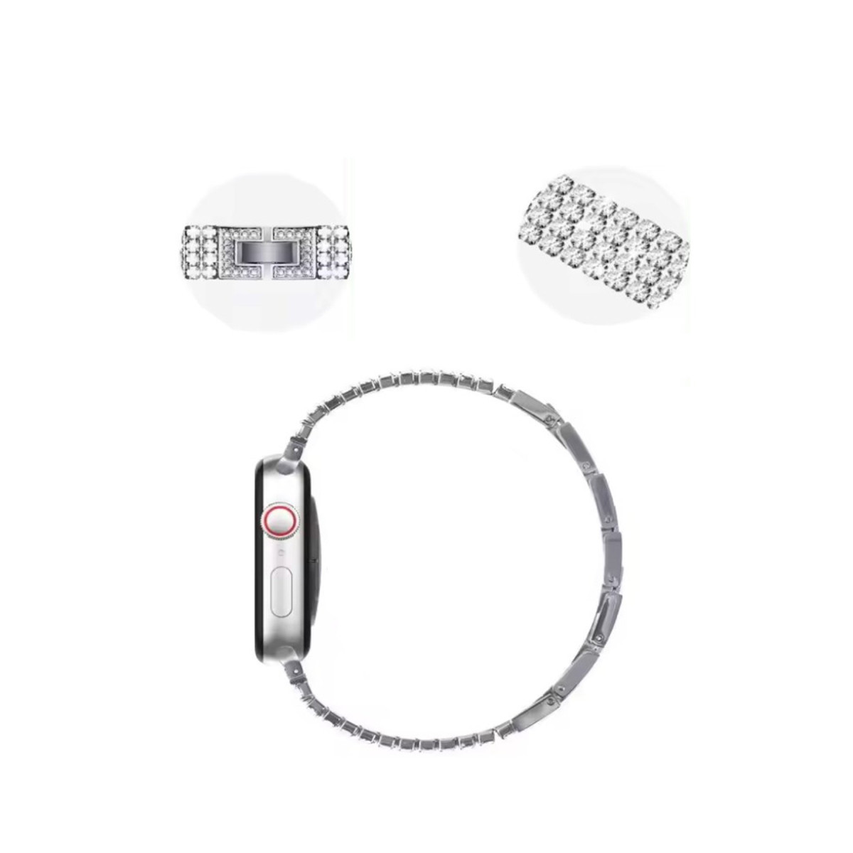 Newface Apple Watch 38mm Live Taşlı Kordon - Siyah — görsel 12