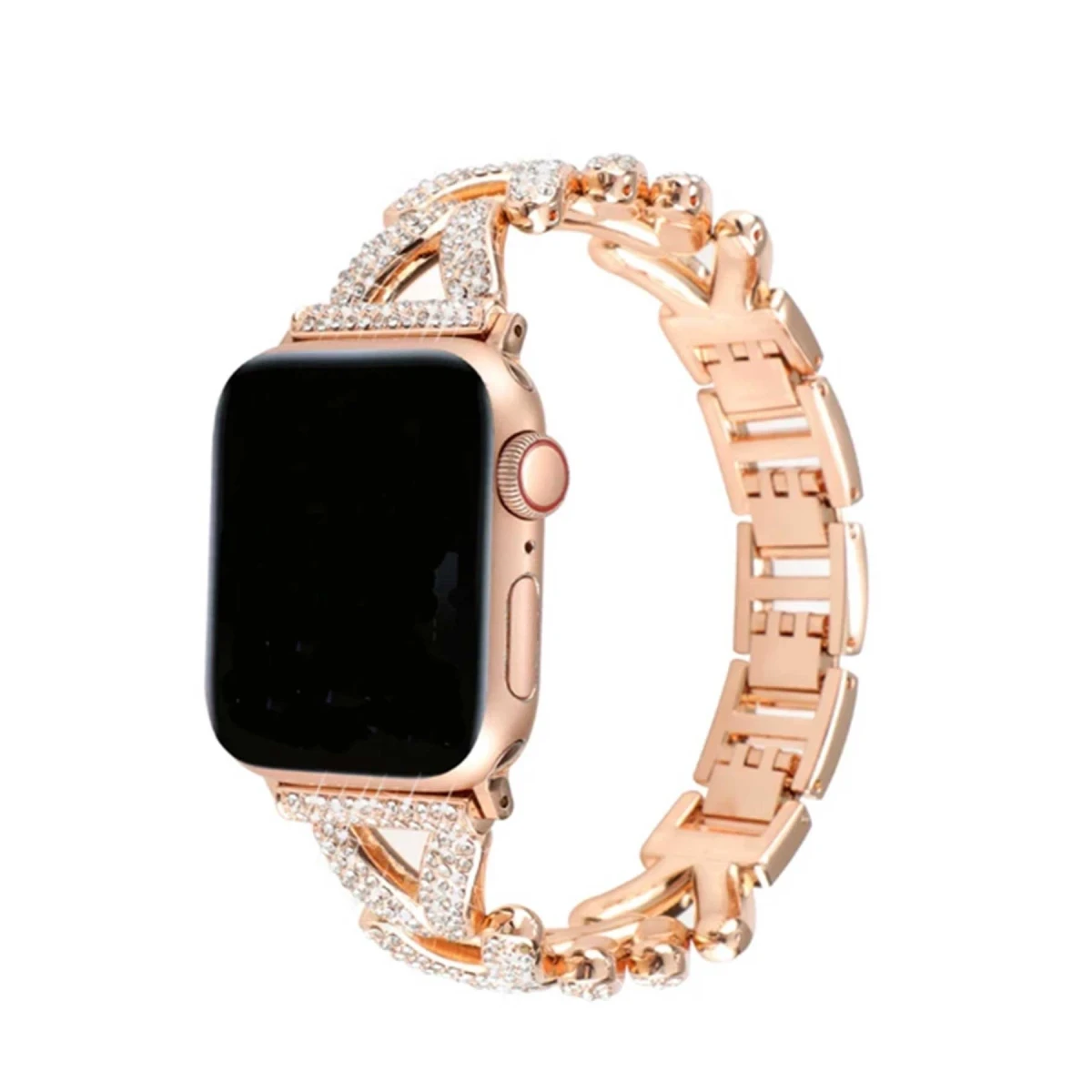 Newface Apple Watch 38mm Node Taşlı Kordon - Siyah — görsel 10