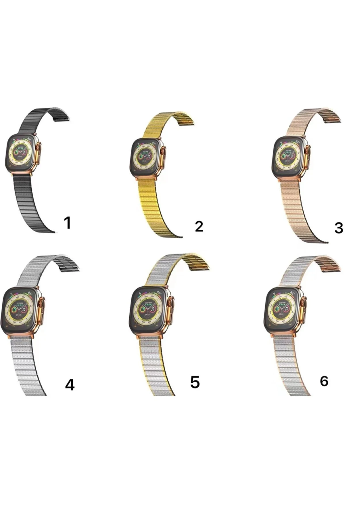 Newface Apple Watch 42mm Made Metal Kordon - Siyah