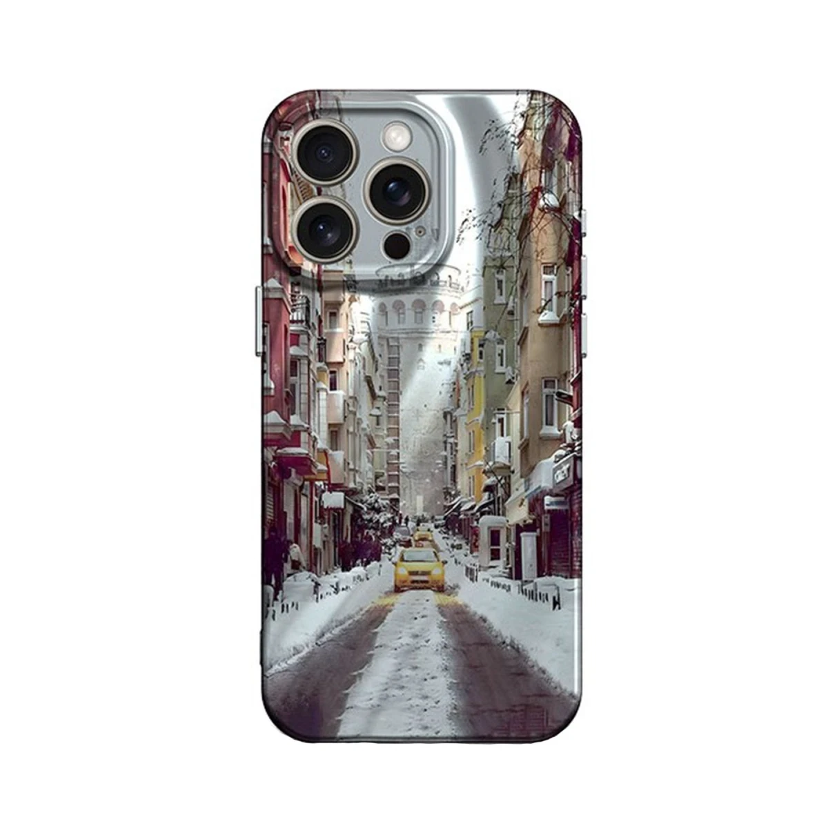Newface Apple iPhone 13 Pro Max Kılıf Crew Desenli Kapak - Galata Kulesi — görsel 5