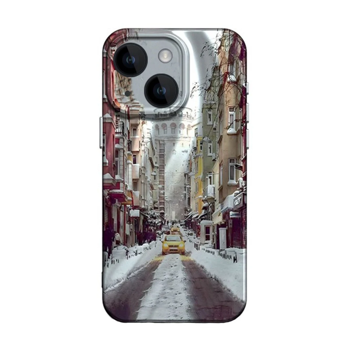 Newface Apple iPhone 15 Kılıf Crew Desenli Kapak - Galata Kulesi — görsel 5
