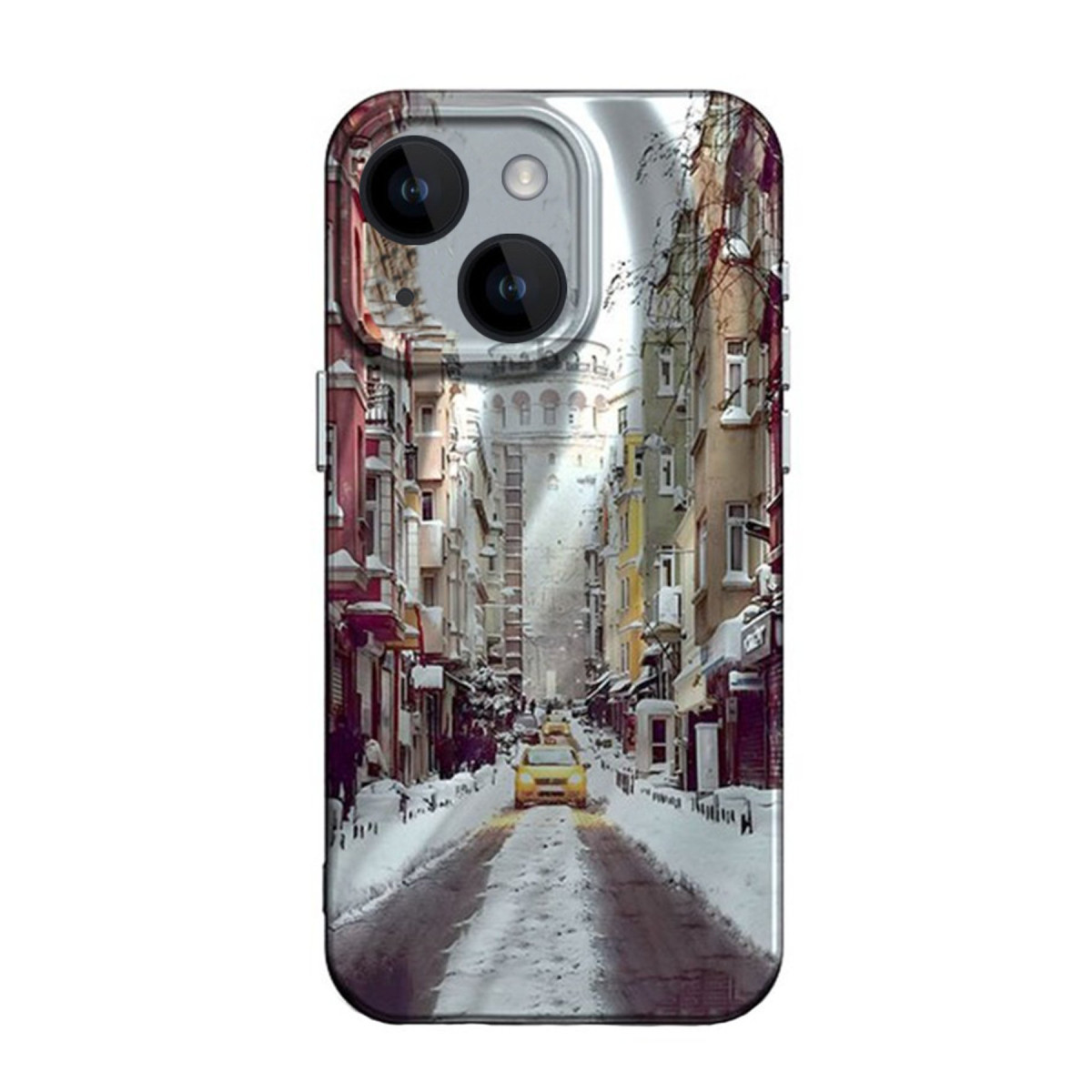 Newface Apple iPhone 15 Kılıf Crew Desenli Kapak - Galata Kulesi — görsel 9