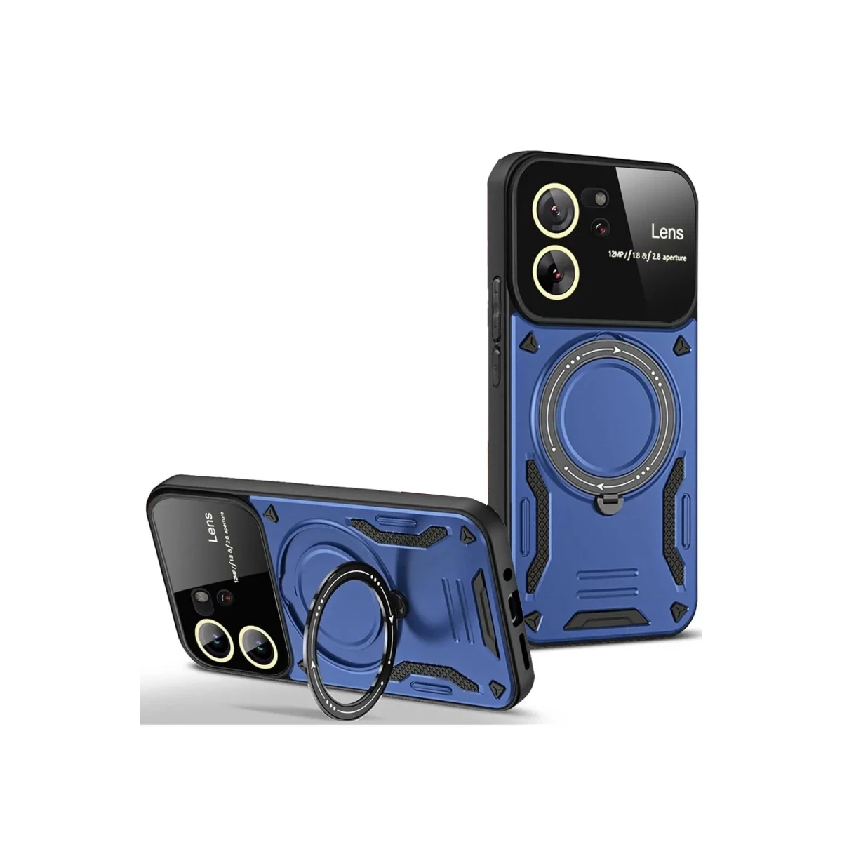 Newface Xiaomi Mi 13T Pro Kılıf Joy Lens Standlı Kapak - Lacivert