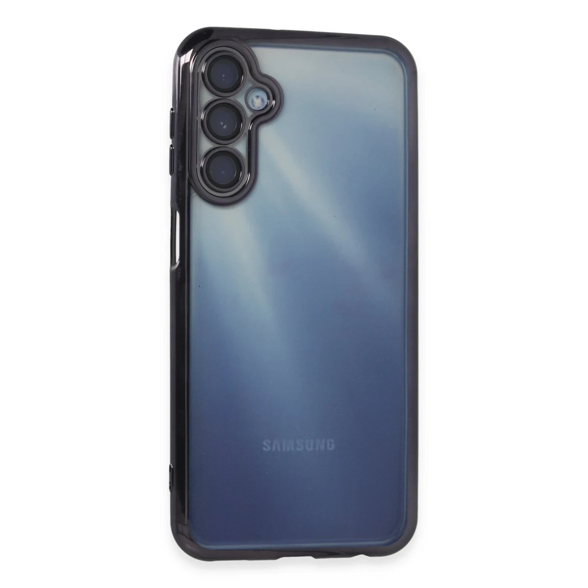 Newface Samsung Galaxy A35 5G Kılıf Razer Lensli Silikon - Mor