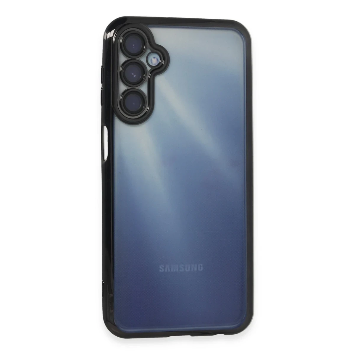 Newface Samsung Galaxy A55 5G Kılıf Razer Lensli Silikon - Siyah — görsel 5