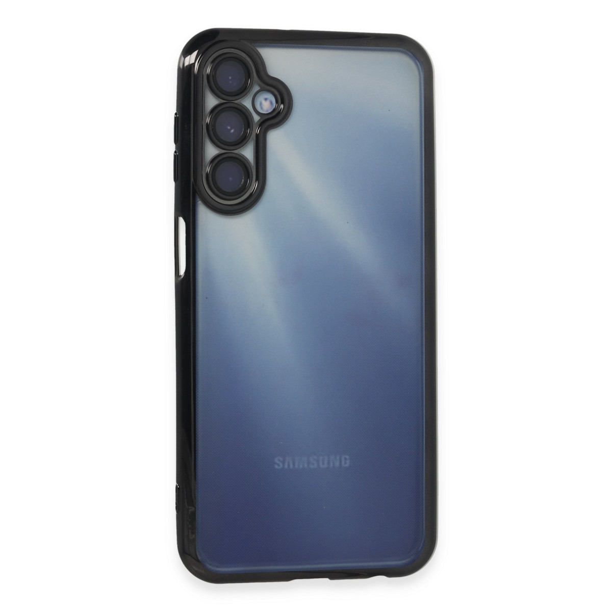 Newface Samsung Galaxy A55 5G Kılıf Razer Lensli Silikon - Siyah — görsel 9