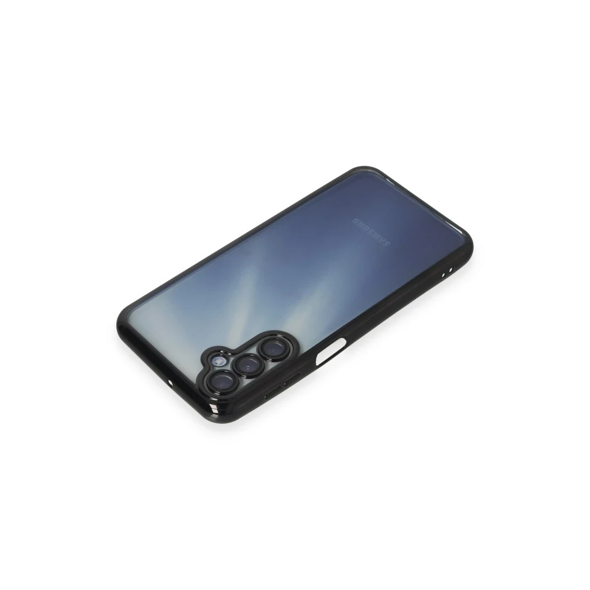 Newface Samsung Galaxy A55 5G Kılıf Razer Lensli Silikon - Siyah — görsel 7