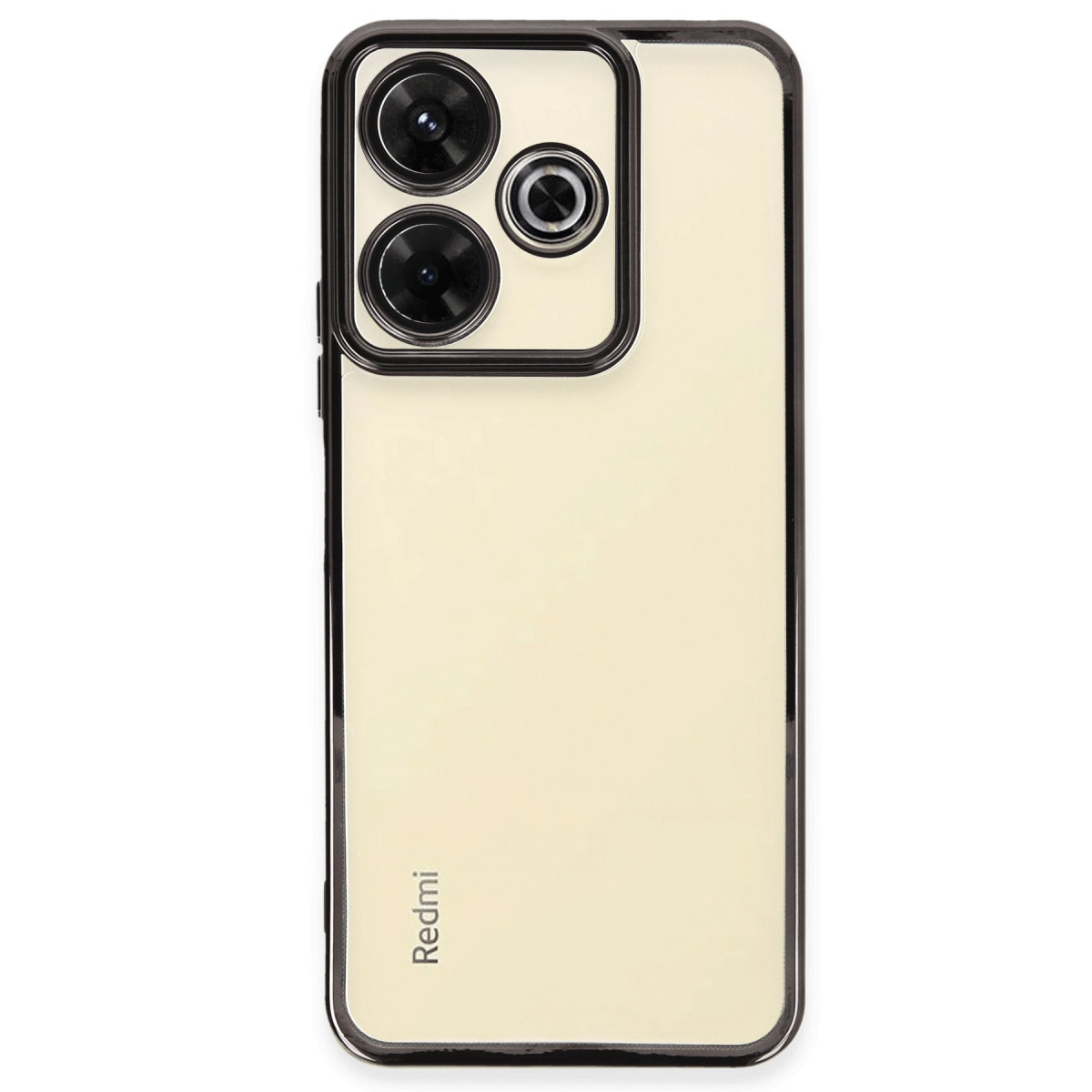 Newface Xiaomi Redmi 13 4G Kılıf Razer Lensli Silikon - Siyah — görsel 5