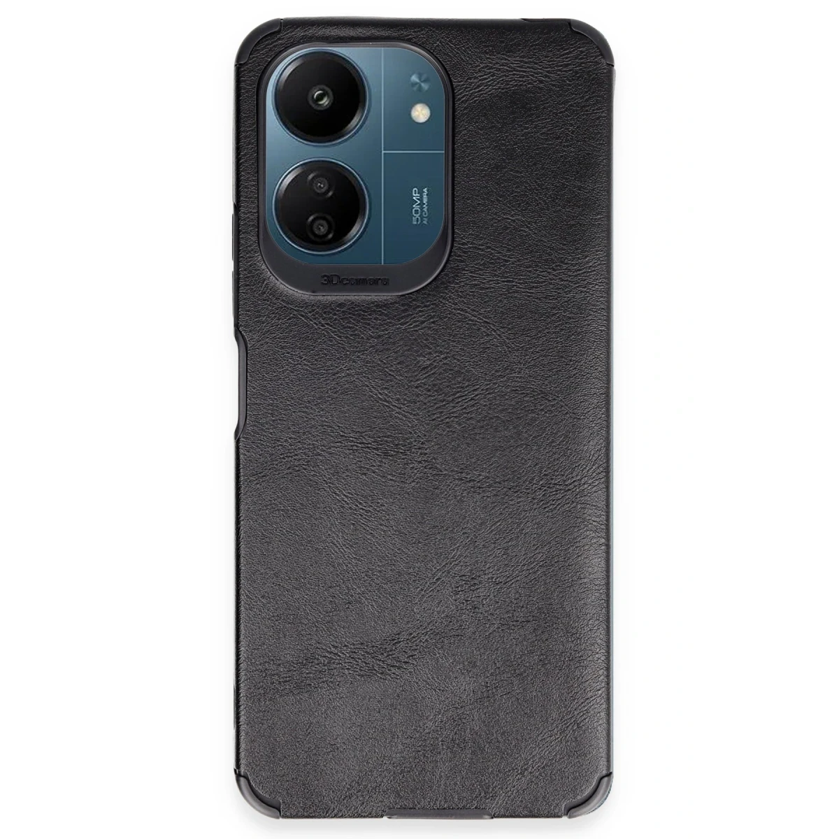 Newface Xiaomi Redmi 13C Kılıf Loop Deri Silikon - Siyah — görsel 4