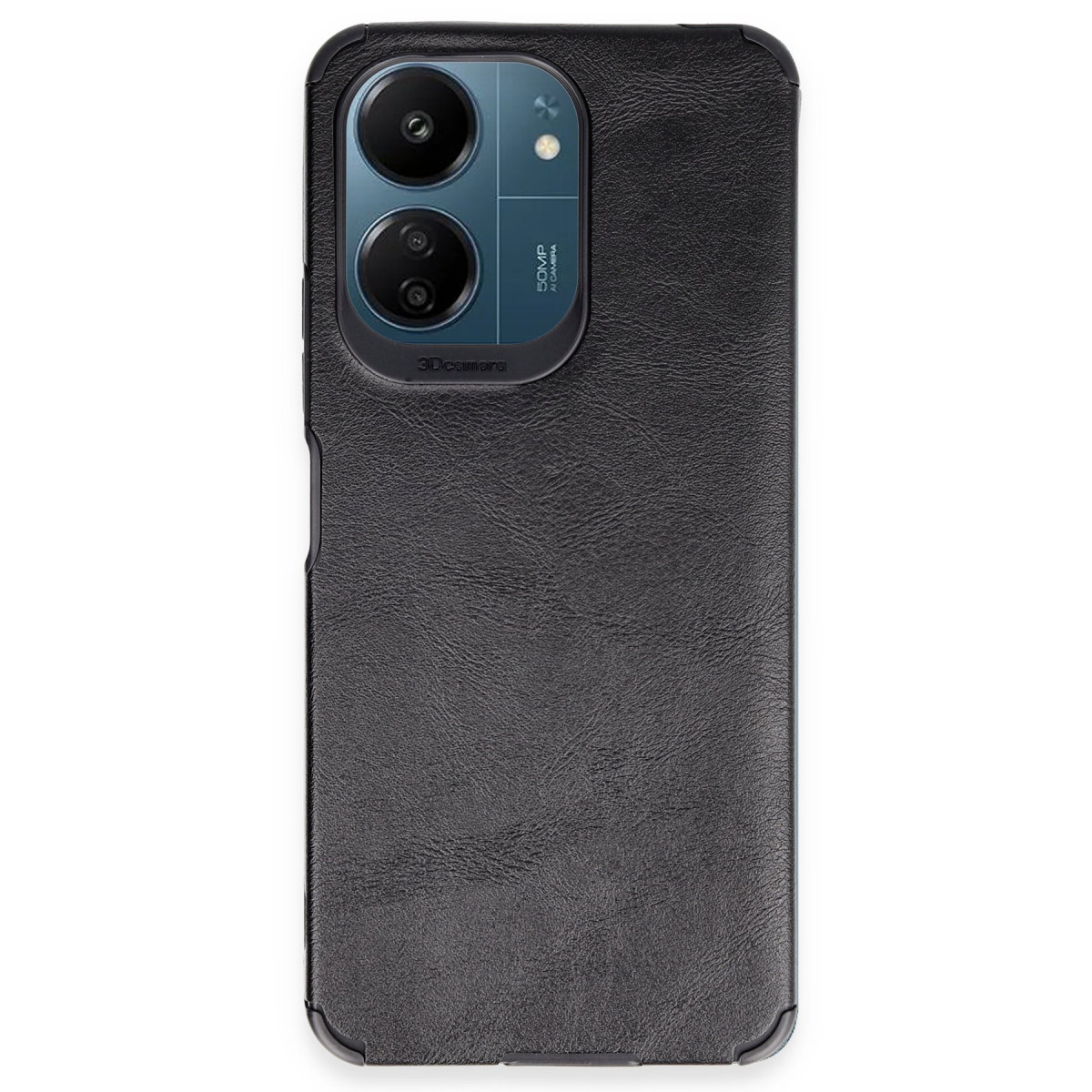 Newface Xiaomi Redmi 13C Kılıf Loop Deri Silikon - Siyah — görsel 7