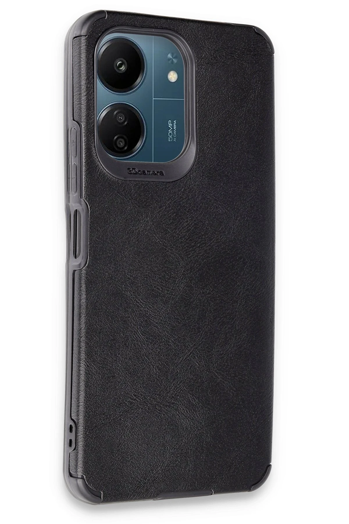 Newface Xiaomi Redmi 13C Kılıf Loop Deri Silikon - Siyah — görsel 2