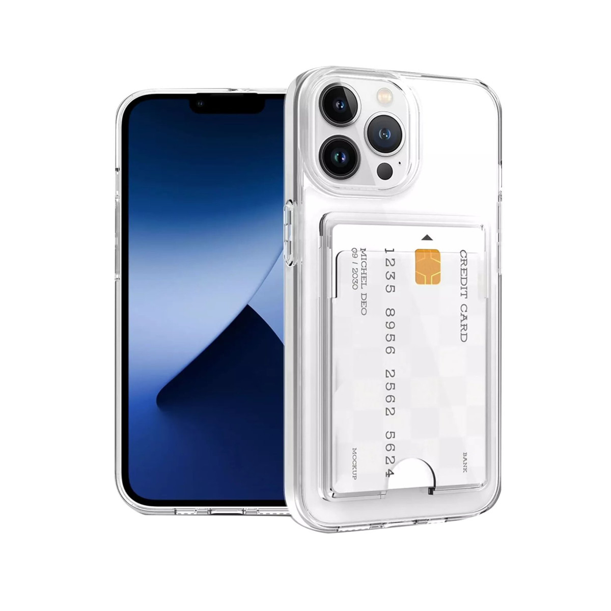 Newface Apple iPhone 15 Pro Kılıf Kart Şeffaf Silikon - Şeffaf — görsel 8