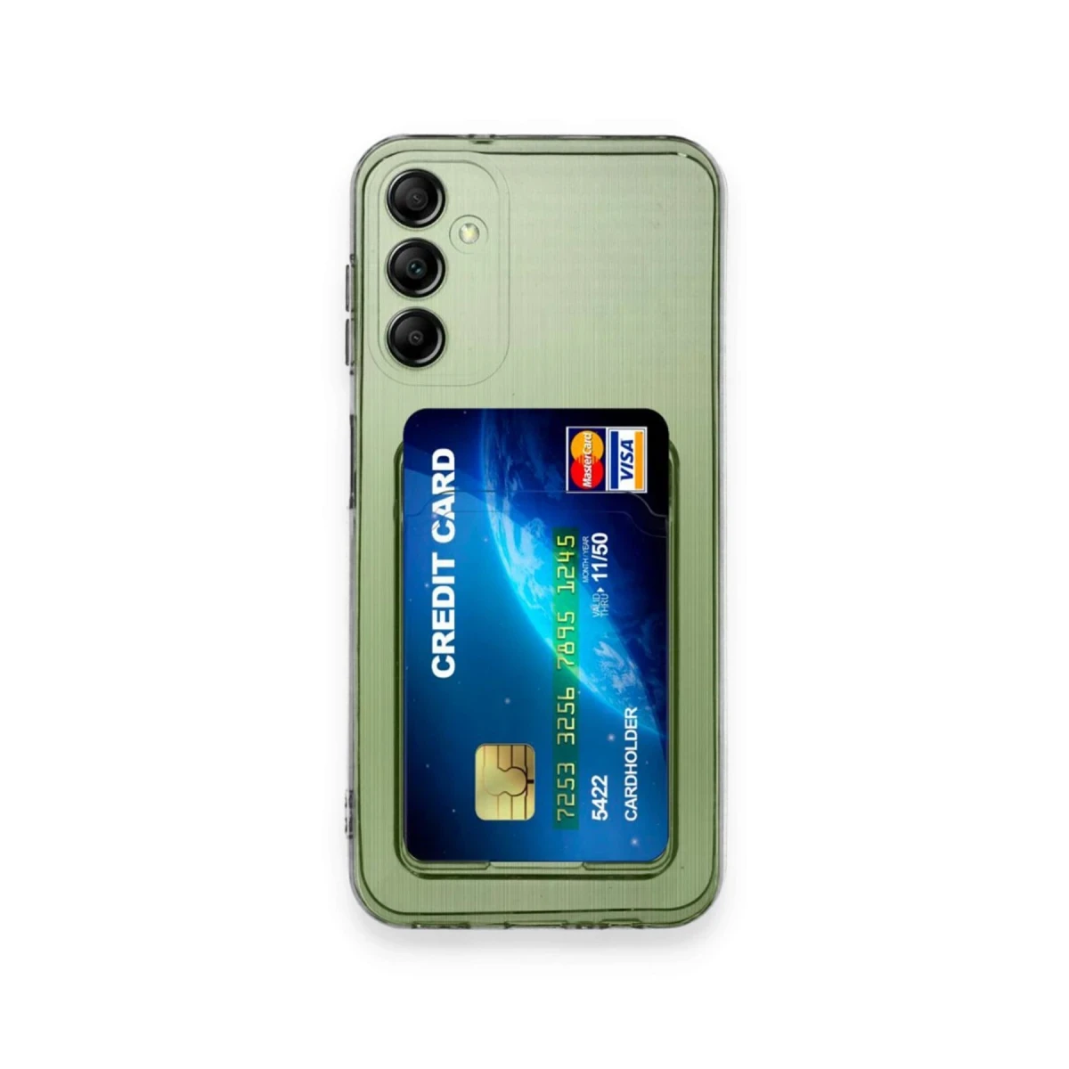 Newface Samsung Galaxy A35 5G Kılıf Kart Şeffaf Silikon - Şeffaf — görsel 4