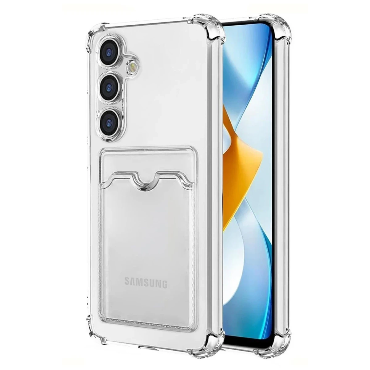 Newface Samsung Galaxy S24 Kılıf Kart Şeffaf Silikon - Şeffaf — görsel 2