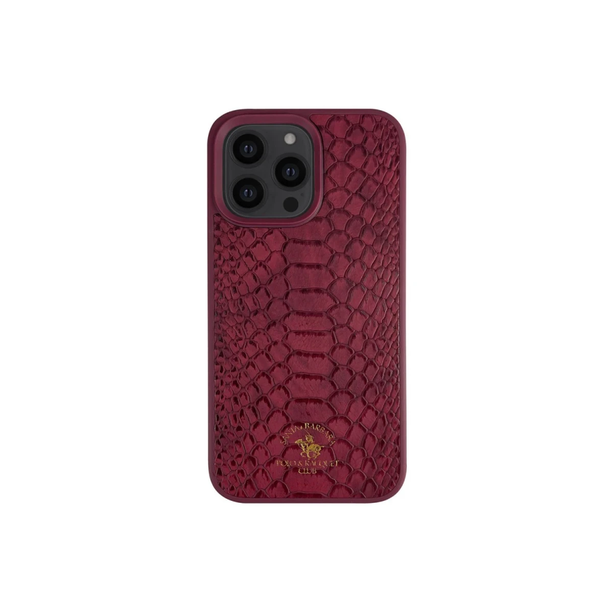 Santa Barbara Polo Racquet Club Apple iPhone 13 Pro Knight Deri Kapak - Kırmızı