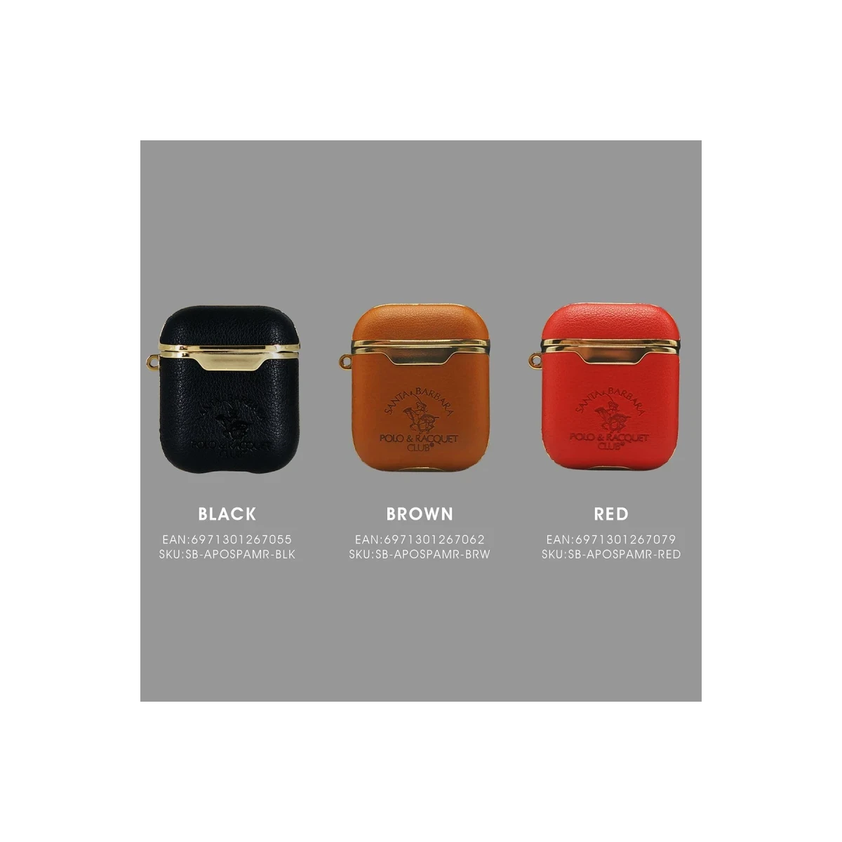 Santa Barbara Polo Racquet Club Apple Airpods (1.nesil) Amaury Kılıf - Kırmızı