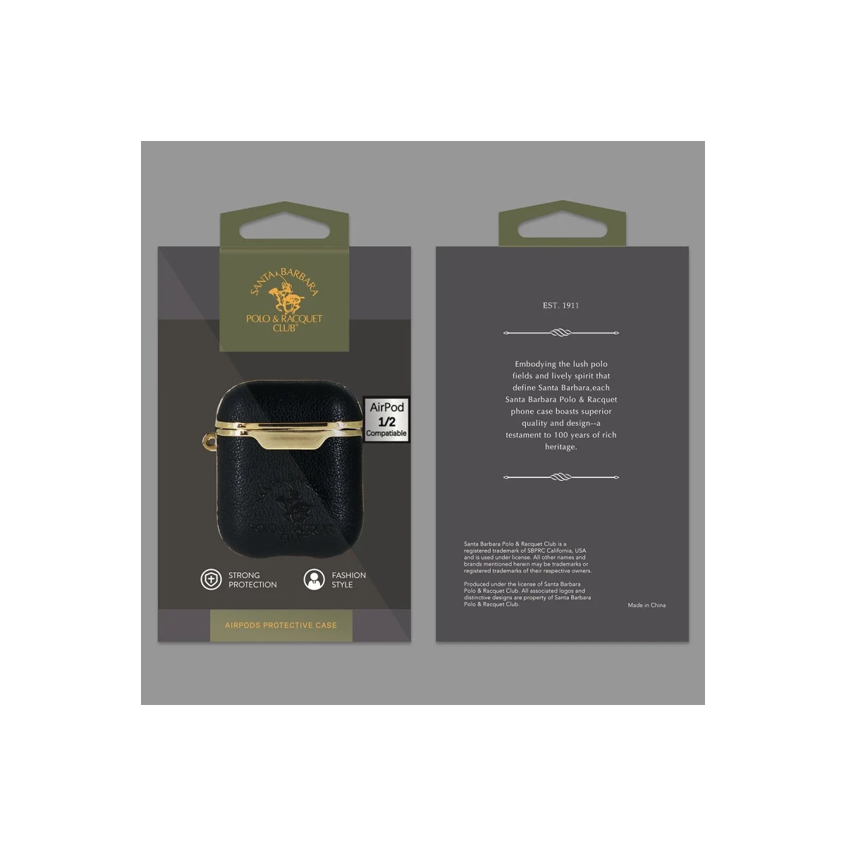 Santa Barbara Polo Racquet Club Apple Airpods (1.nesil) Amaury Kılıf - Kırmızı