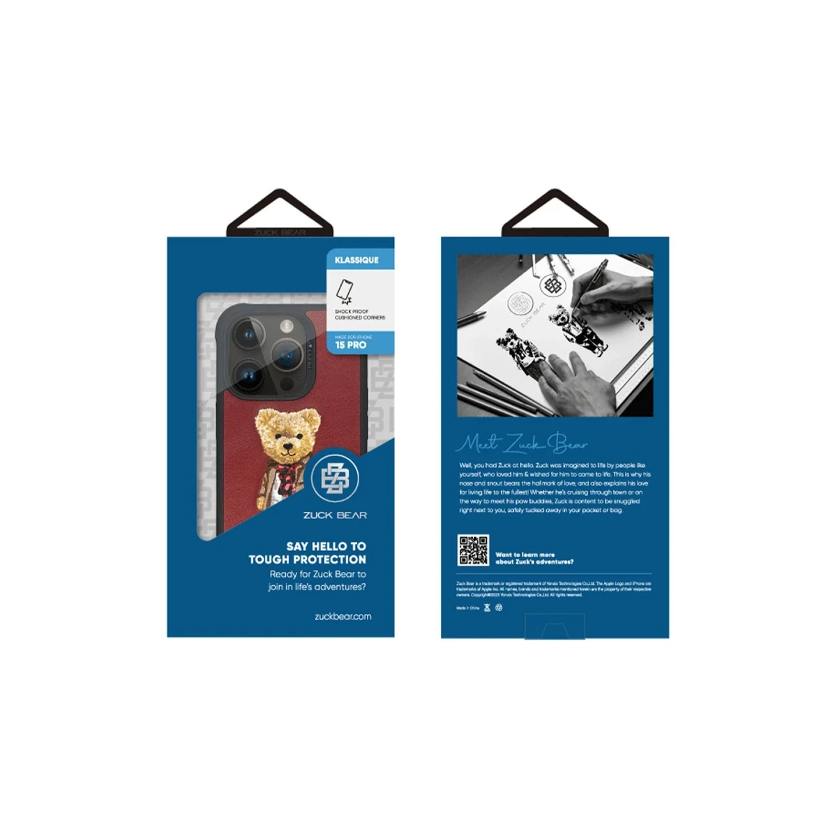 ZuckBear Apple iPhone 15 Pro London Classic Kapak - Mayfair Swank