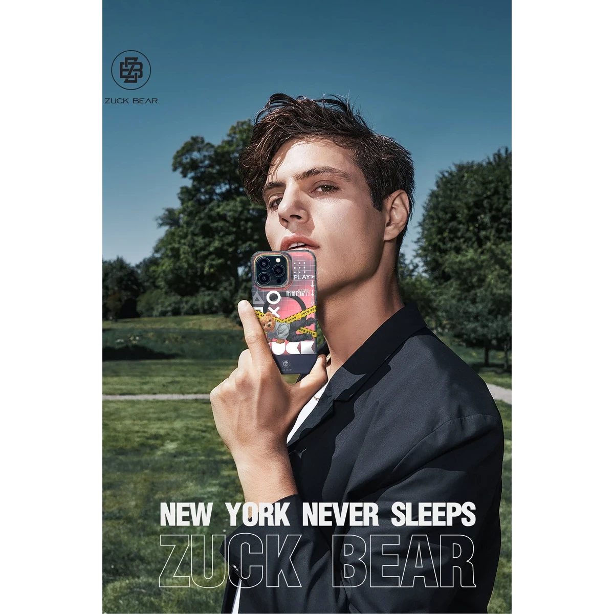 ZuckBear Apple iPhone 15 Pro New York Never Sleeps Magsafe Kapak - Bronx Energy