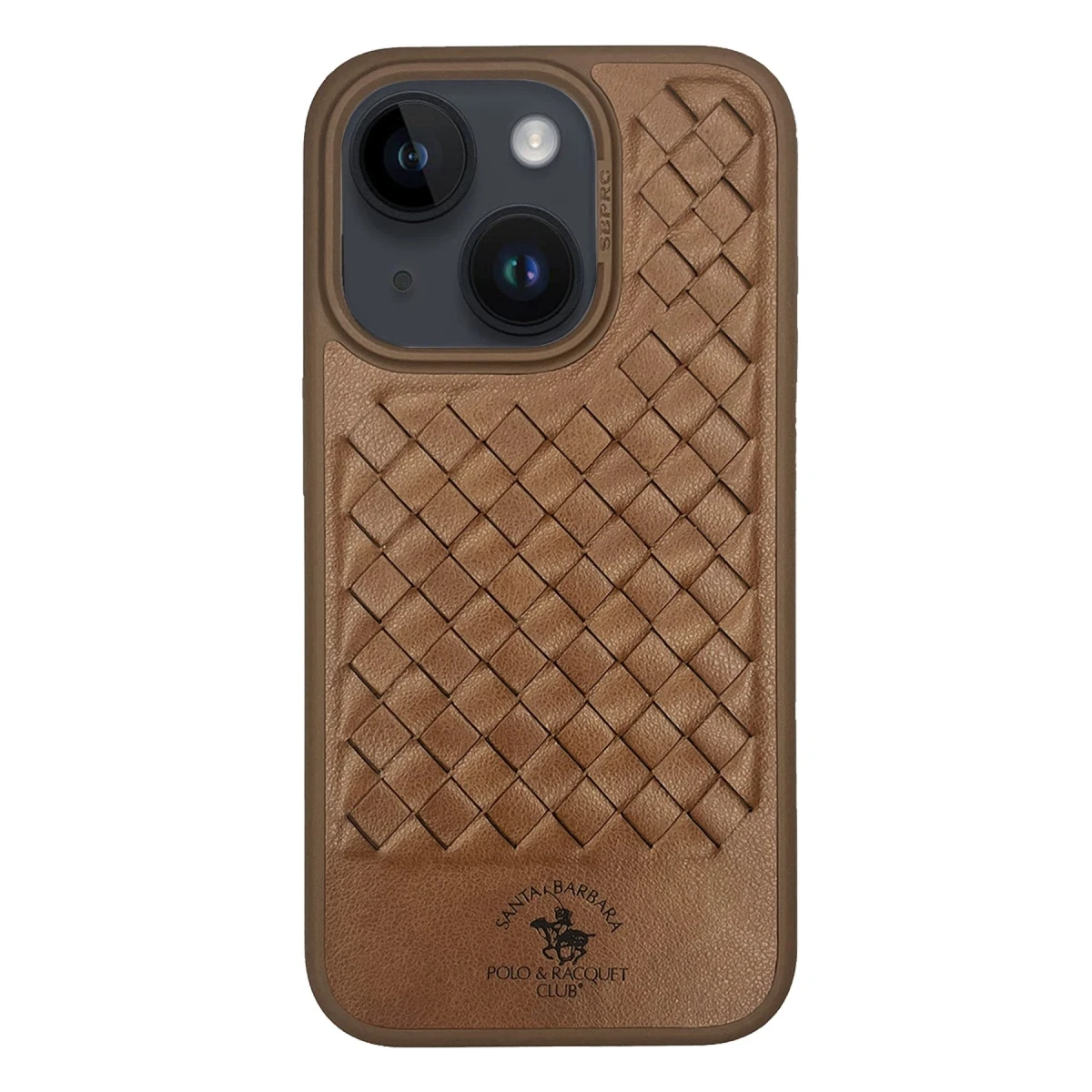 Santa Barbara Polo Racquet Club Apple iPhone 15 Ravel Deri Kapak - Kahverengi