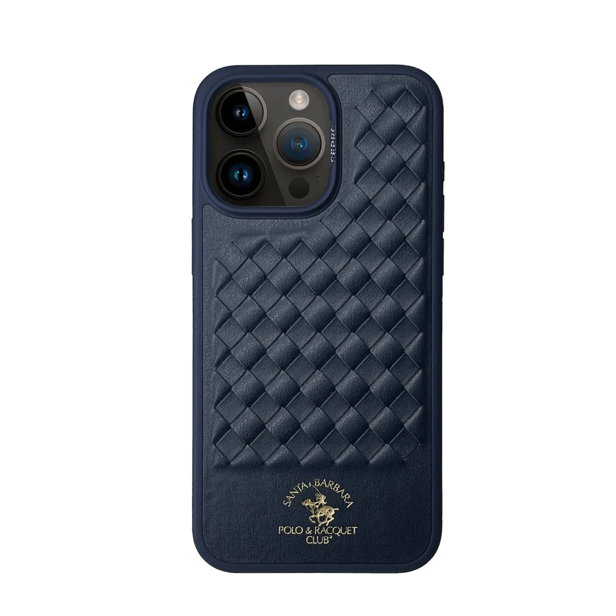 Santa Barbara Polo Racquet Club Apple iPhone 15 Pro Ravel Deri Kapak - Lacivert