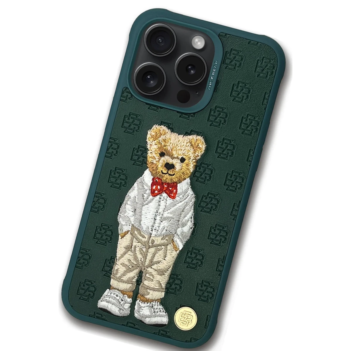 ZuckBear Apple iPhone 15 Pro Paris Gentleman Kapak - Bow Tie