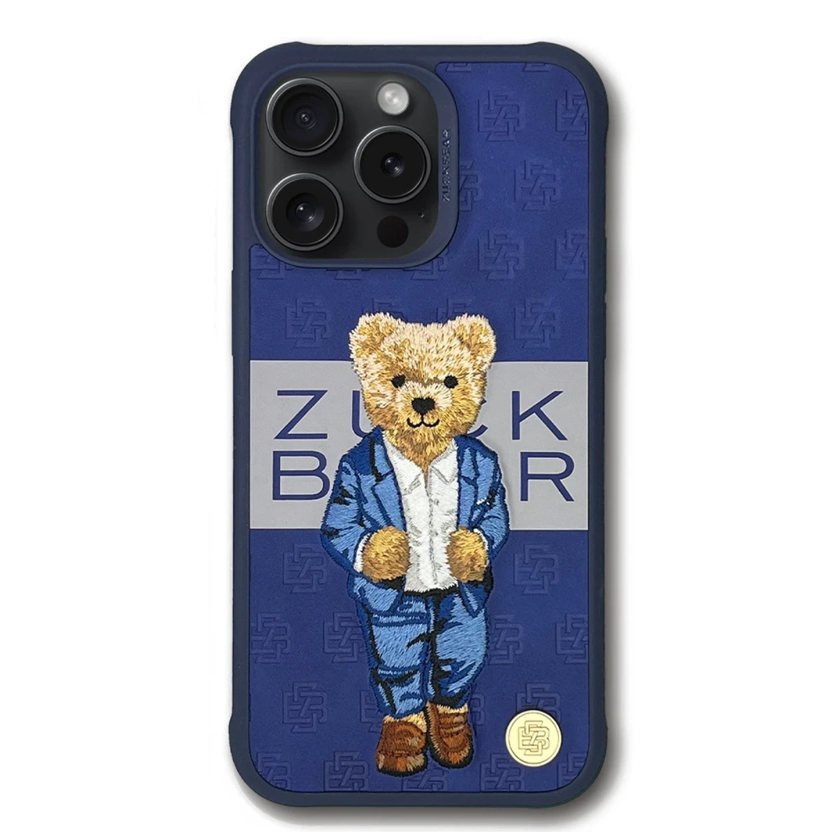 ZuckBear Apple iPhone 15 Pro Paris Gentleman Kapak - Suit