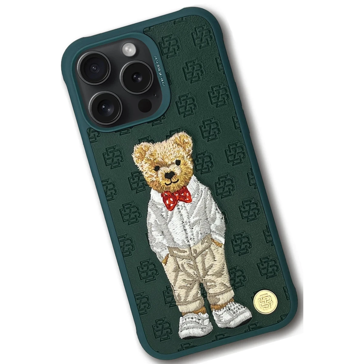 ZuckBear Apple iPhone 15 Pro Max Paris Gentleman Kapak - Bow Tie