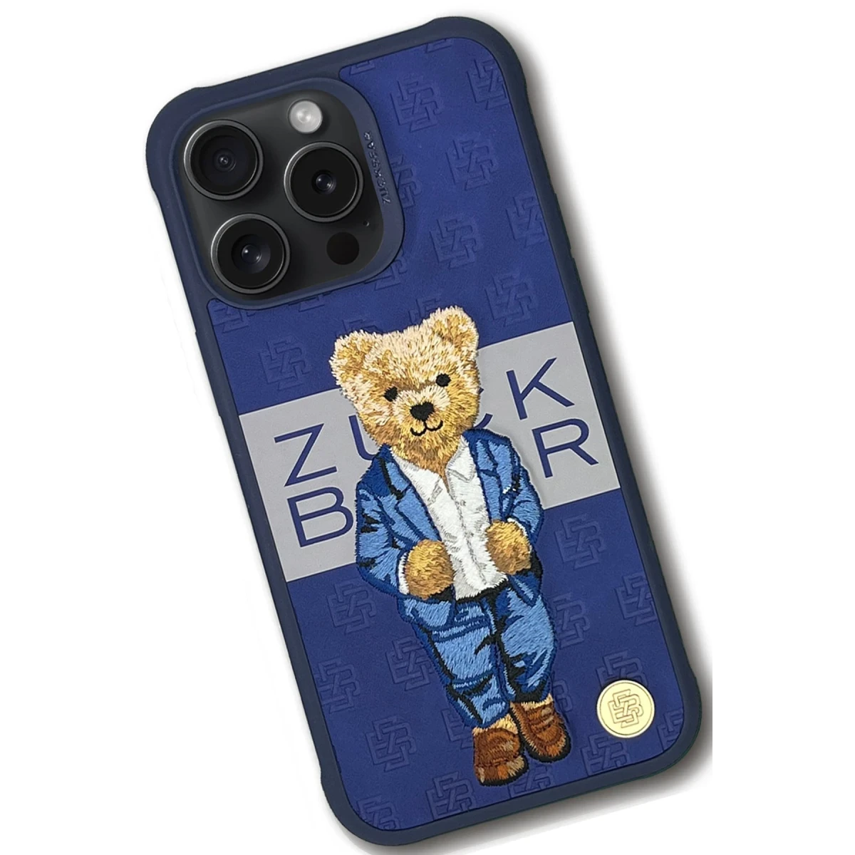 ZuckBear Apple iPhone 15 Pro Max Paris Gentleman Kapak - Suit
