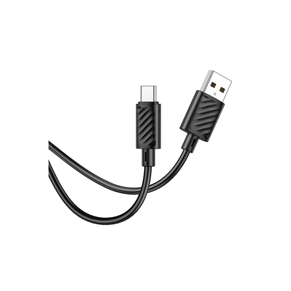 Hoco. X88 1M USB to Type-C Şarj Data Kablosu - Siyah