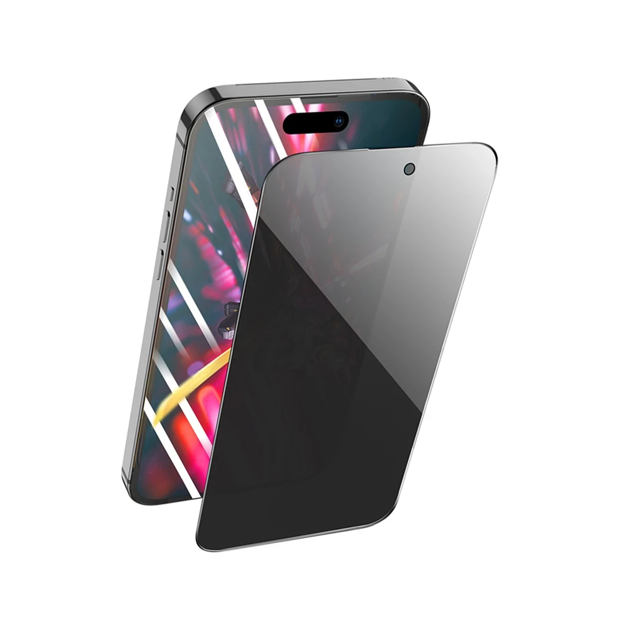 Hoco. Apple iPhone 15 Pro 9D Dustproof Hayalet Cam Ekran Koruyucu - Siyah